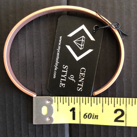 Script Tribe Cuff Bracelet in Rose gold color - Picture 7 of 7